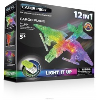 Конструктор Laser Pegs Грузовой самолет 12 в 1