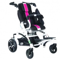 Детская прогулочная коляска Patron Tom 5 Streeter черный/розовый (белый)