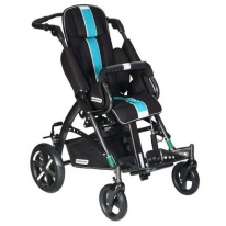 Детская прогулочная коляска Patron Tom 5 Streeter черный/голубой (антрацит)