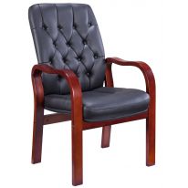 Кресло Everprof Monaco Wood CF экокожа