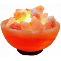 Солевая лампа Salt lamp Ваза с камнями